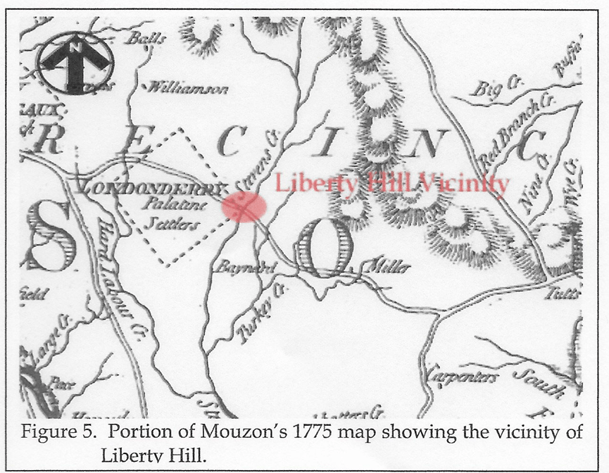 LibertyHillVicinitySCMap1775 Withrow Family Association