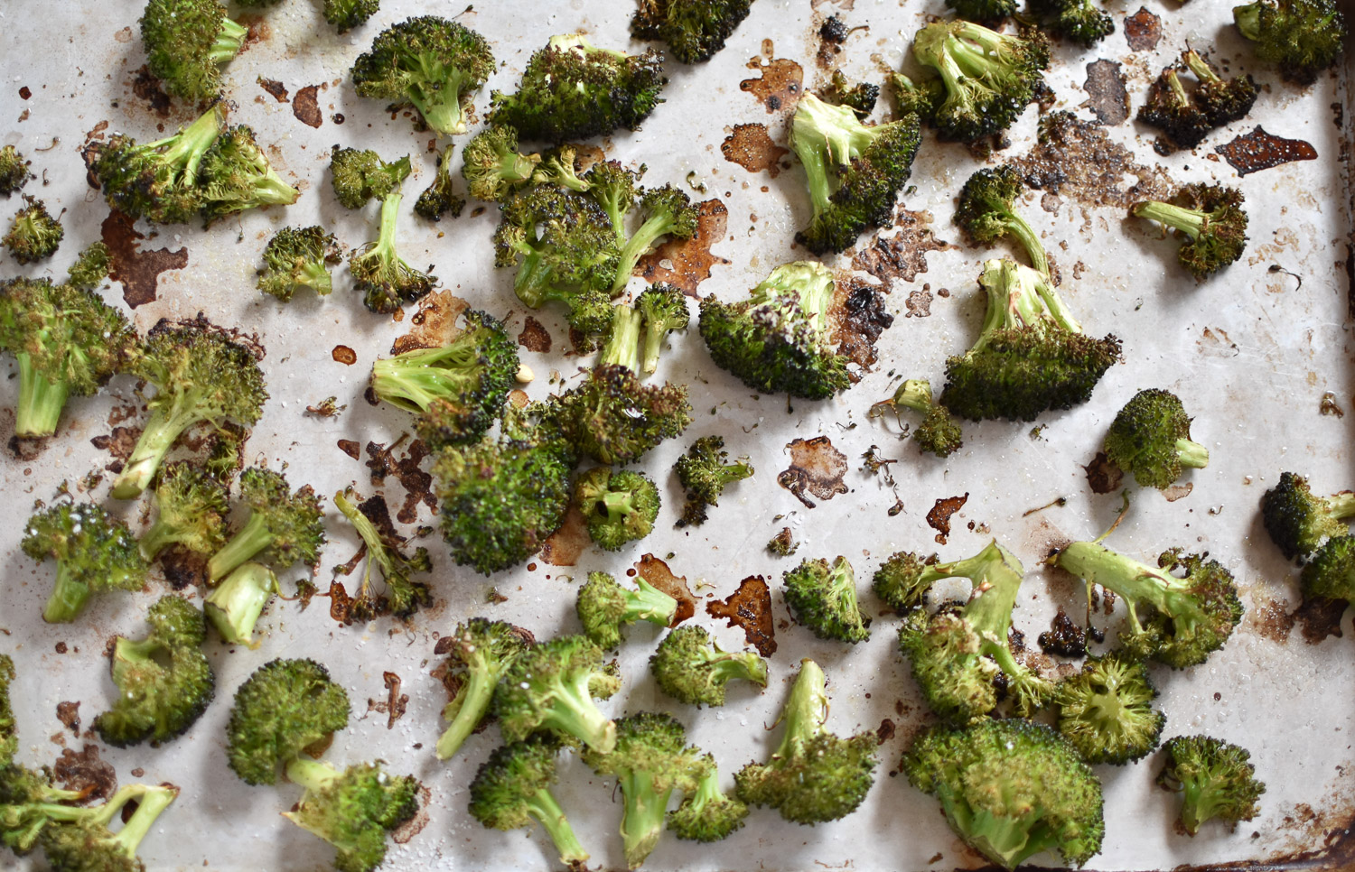 Roasted Broccoli With Two Spoons