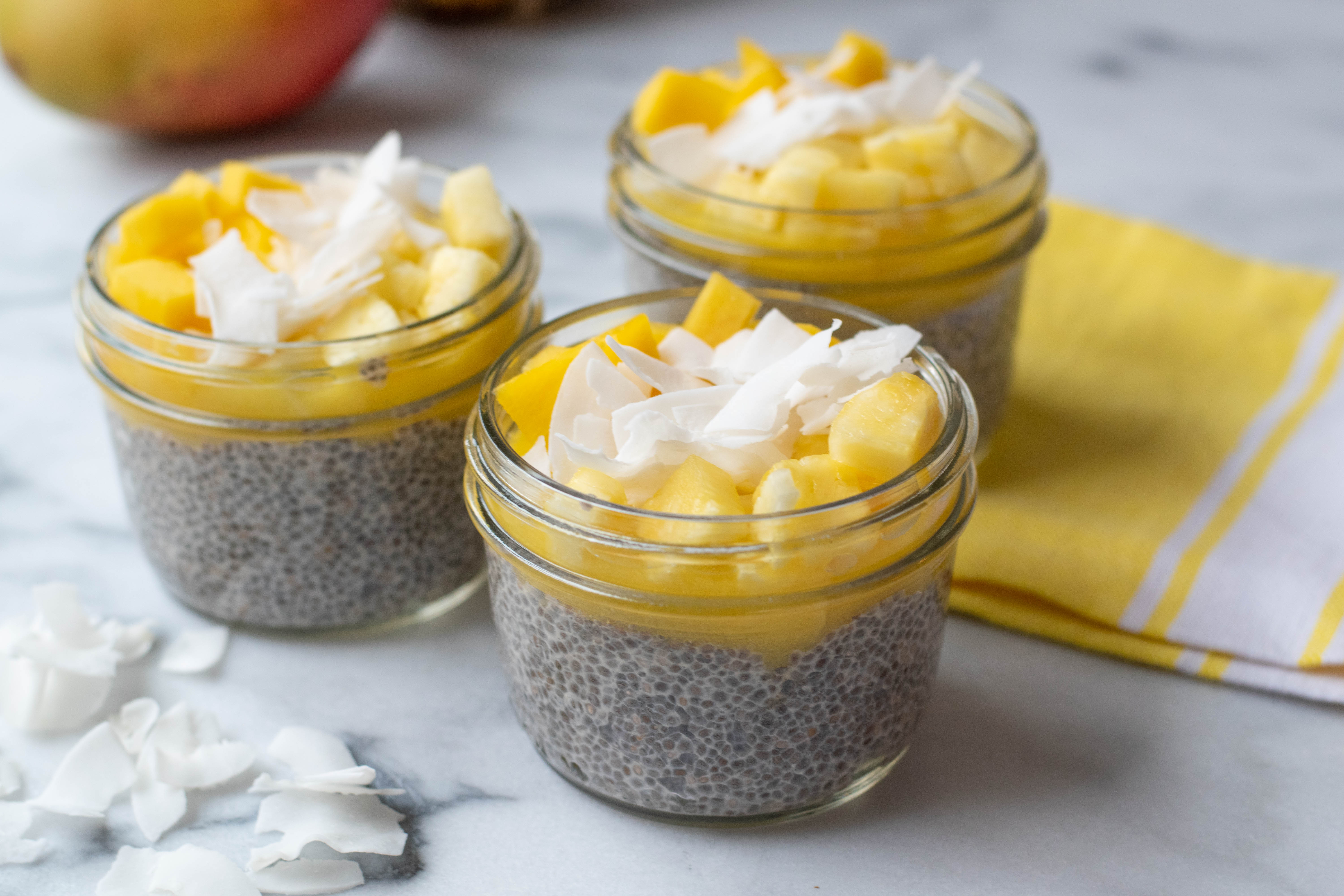 Pineapple Mango Chia Pudding | With Two Spoons