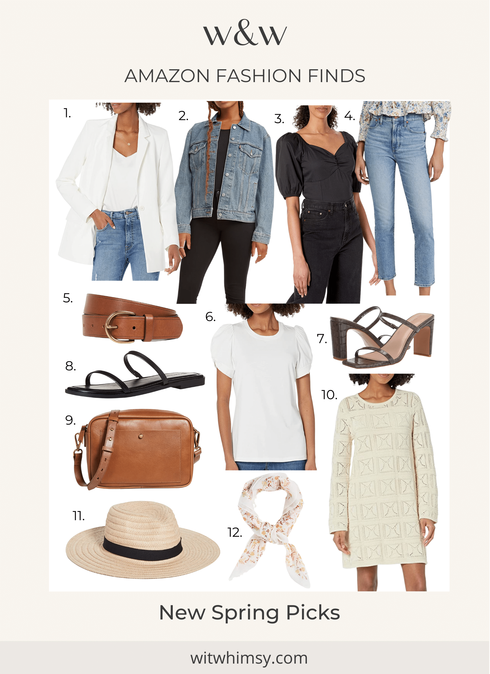New Spring Picks from Amazon Fashion wit & whimsy