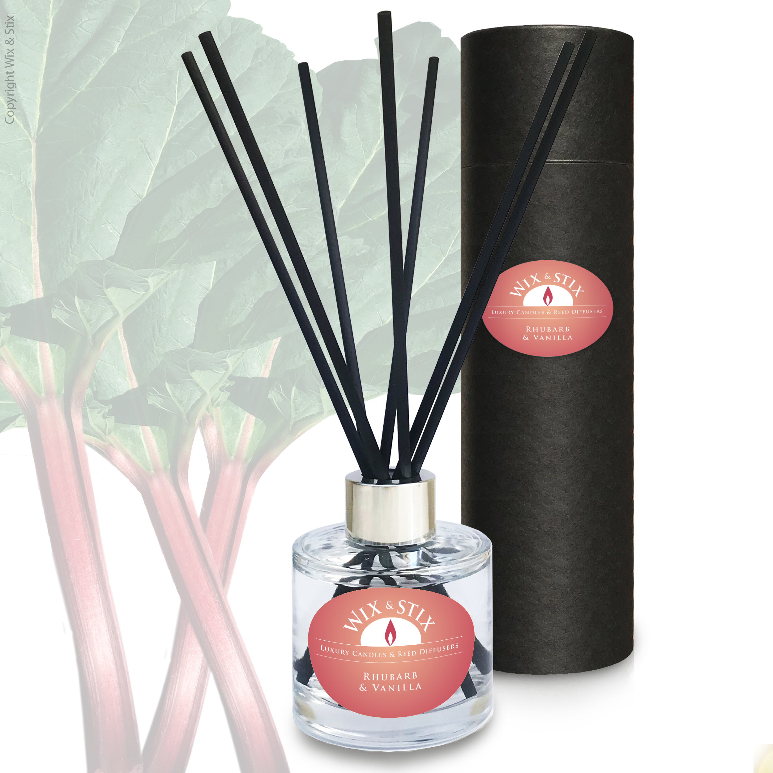 Rhubarb and Vanilla Reed Diffuser wixandstix