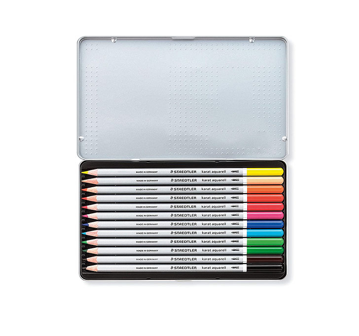 Buy Staedtler Karat Aquarell Premium 125M12 Watercolor Pencil (Set of