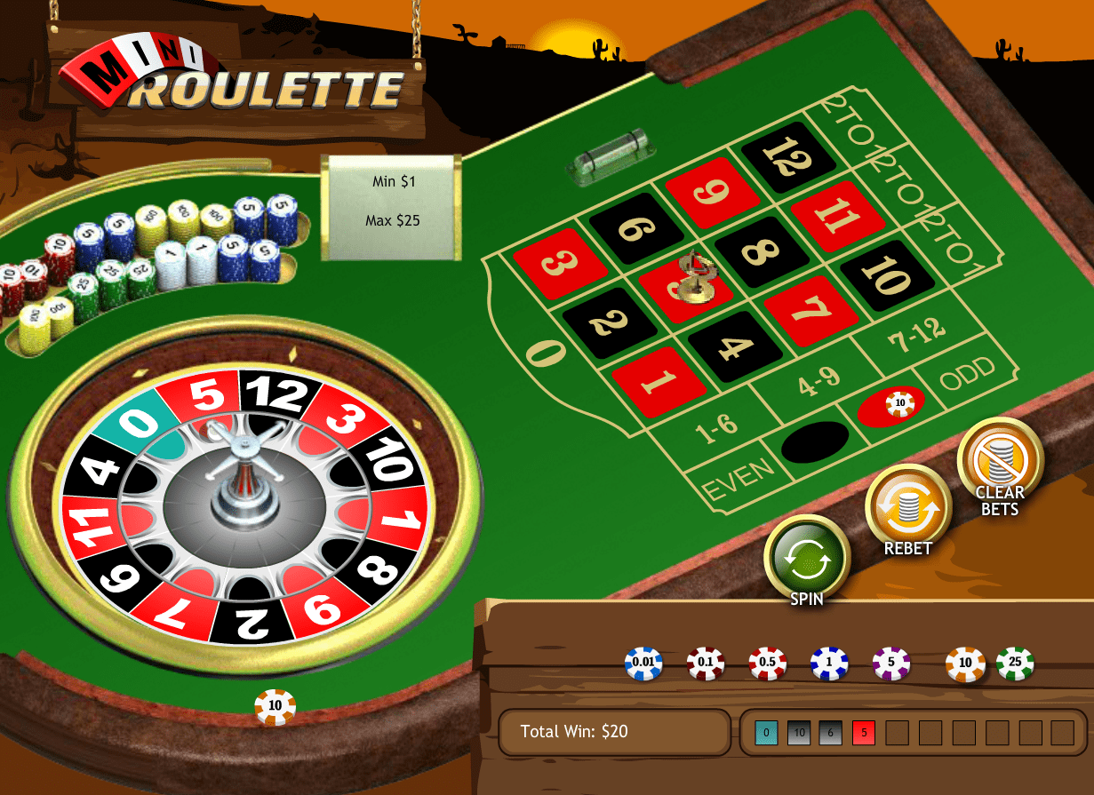 Mini Roulette Wizard of Odds