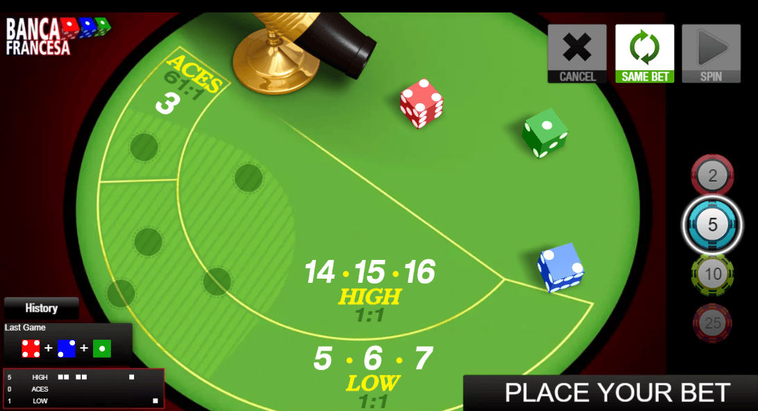 Banca Francesa Wizard of Odds