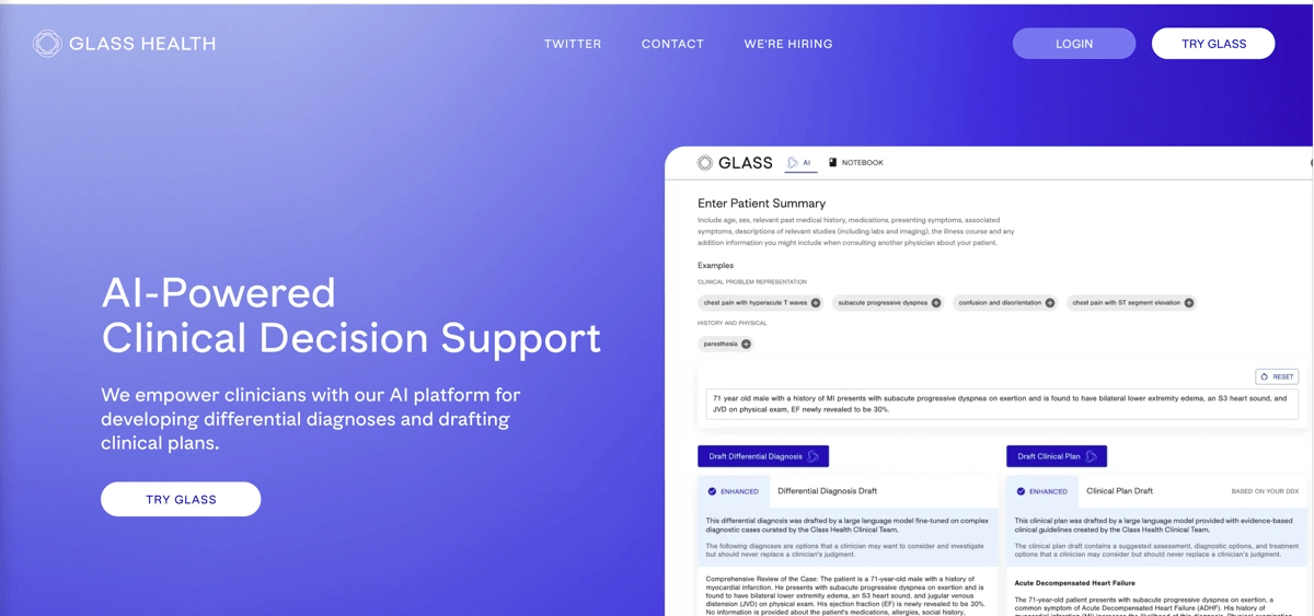 AI for Suggesting Medical Diagnosis Being Developed By Glass Health
