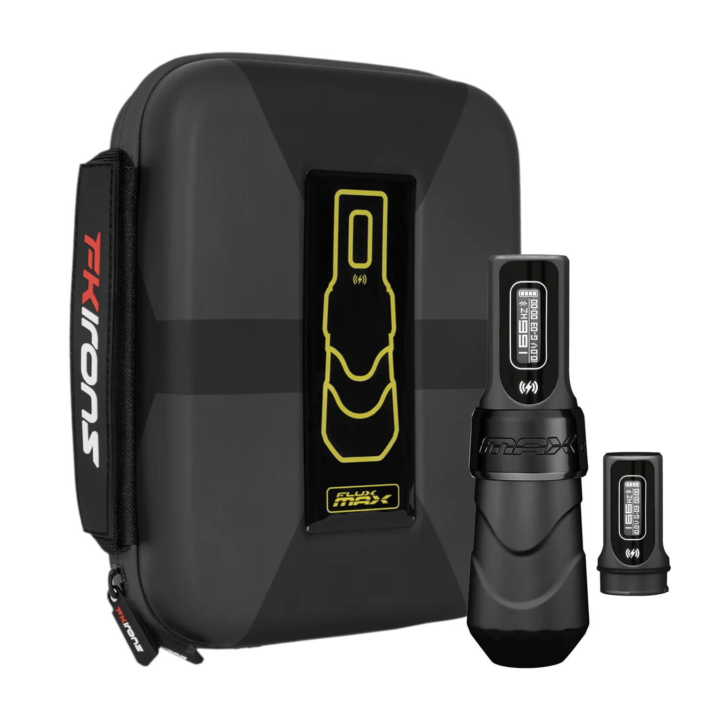 FK Irons Flux Max Tattoo Machine with 2 PowerBolt II — 4.5mm Black Ops Wizard T.S オンライン