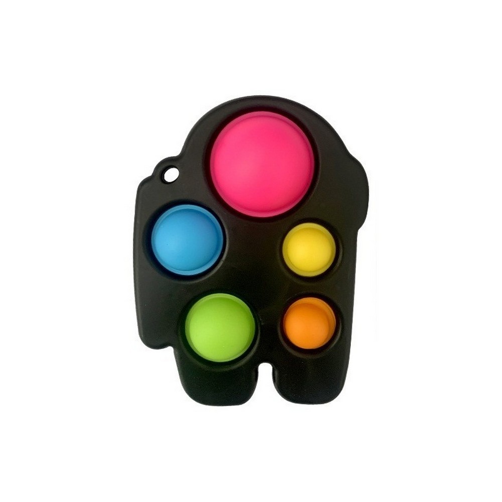 Push Pop Bubble Pop It Simple Big Dimple Fidget Toy Among Us Black Body