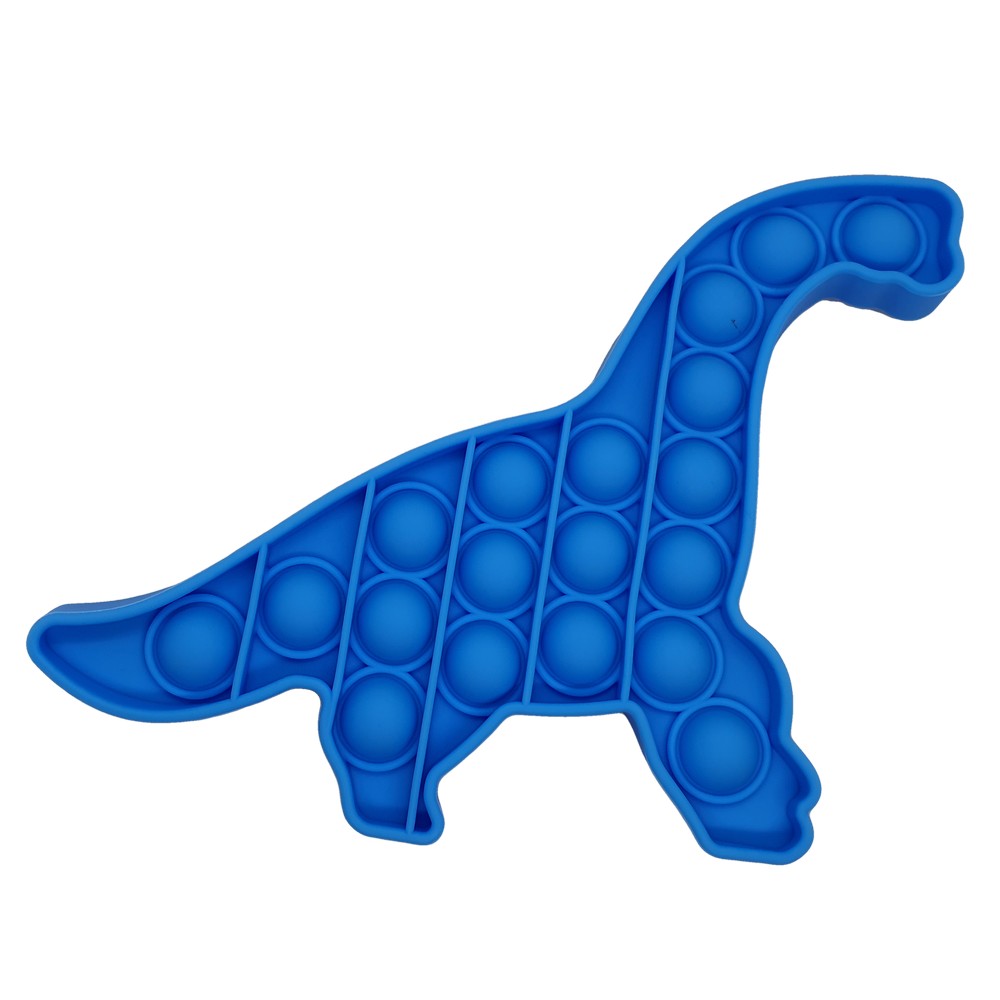 Push Pop Bubble Pop It Fidget Toy Brachiosaurus Dinosaur Blue WizZon