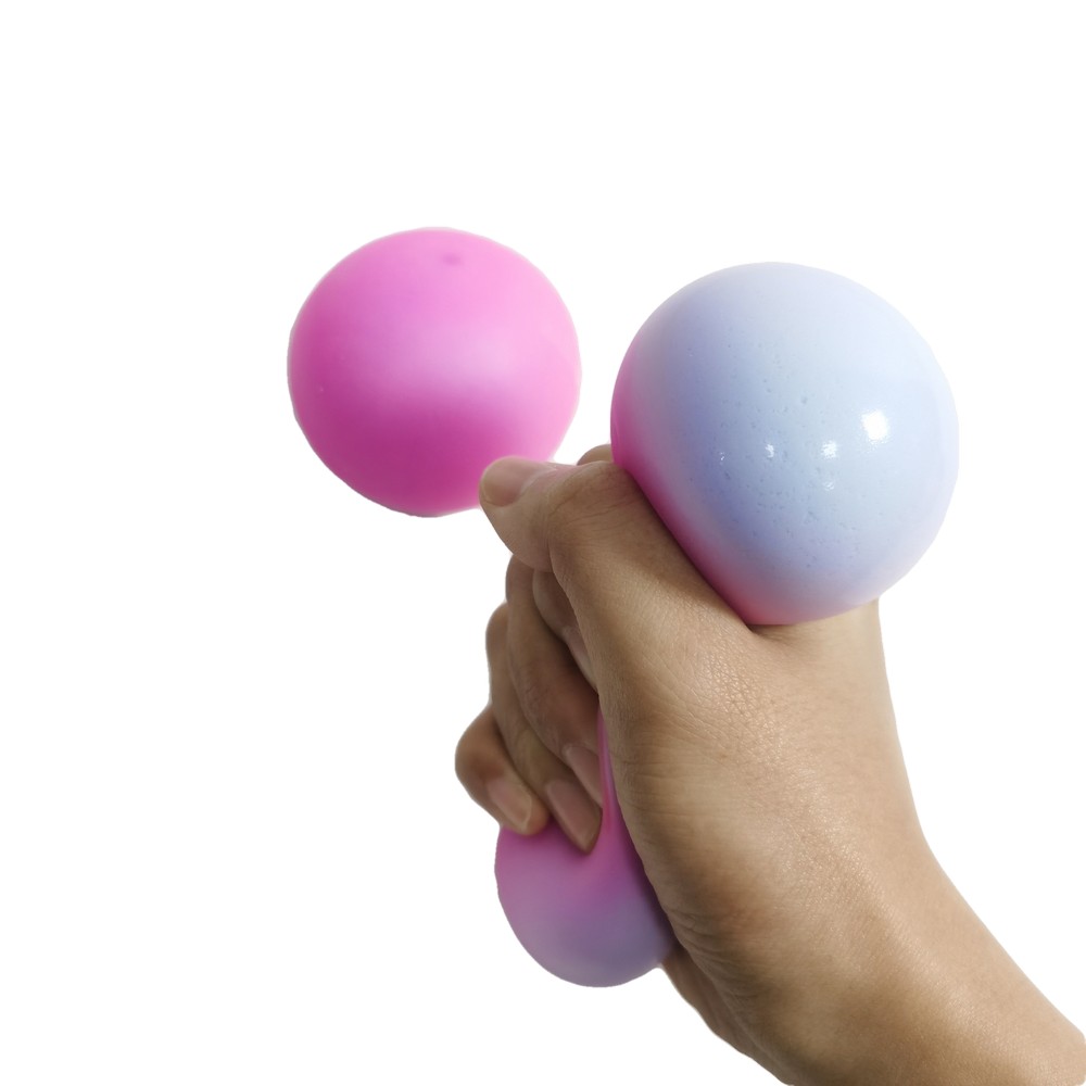 Stress Relief Squishy Changing Color Ball 6cm Pink WizZon