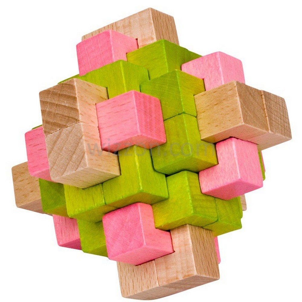 Wooden Chuck Burr Interlocking Puzzle WizZon