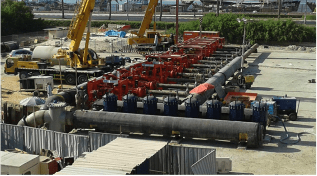 Chilled Water Pipeline Flushing Deira, Dubai WJ Middle East
