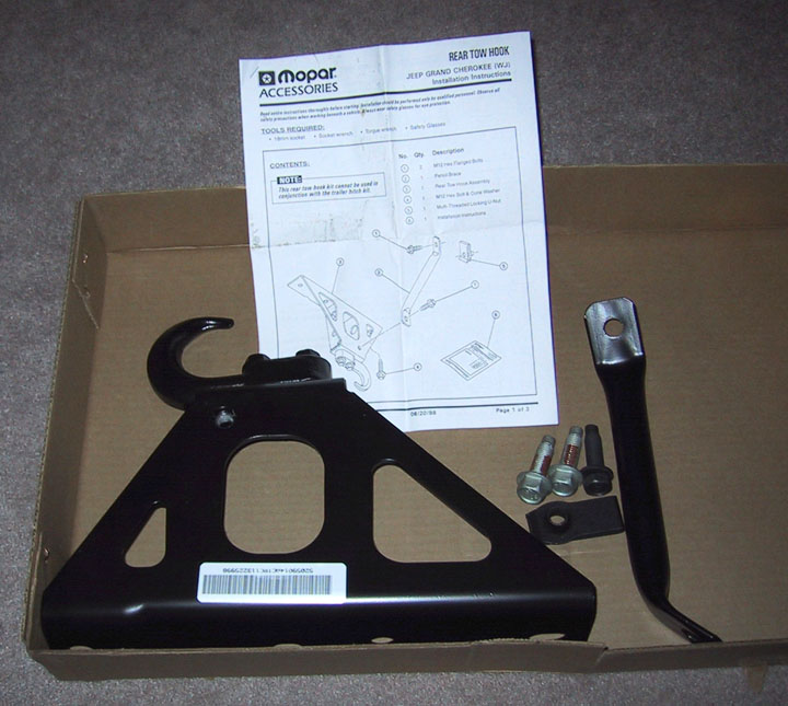 Jeep Grand Cherokee WJ Tow hooks