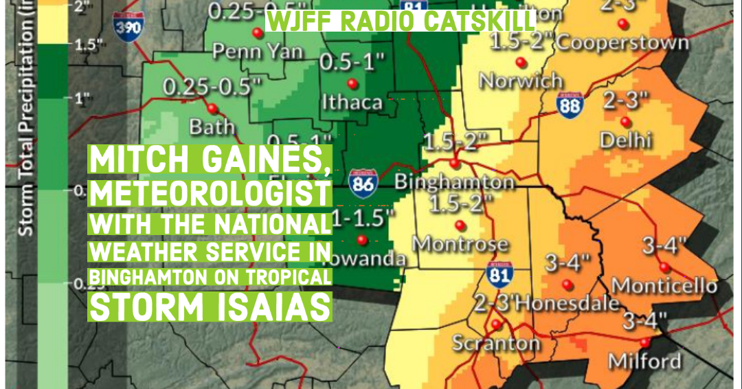 Listen Mitch Gaines, Meteorologist with the National Weather Service