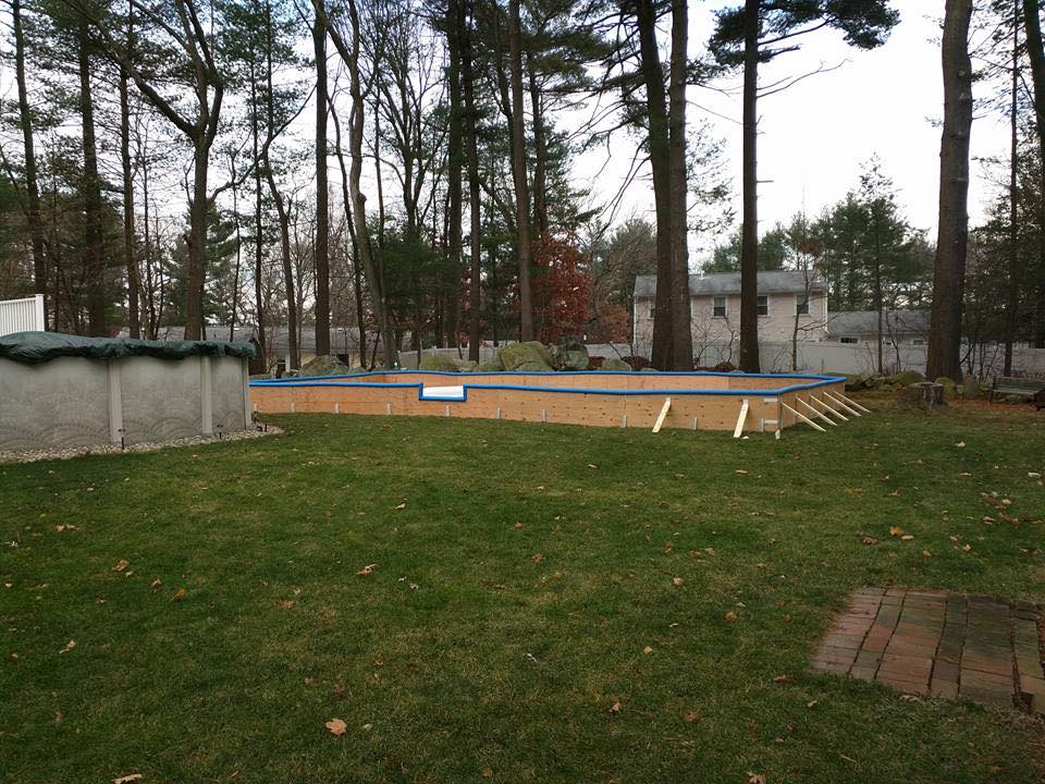 Backyard Ice Rinks WJ Smallwood Landscaping in Salem NH