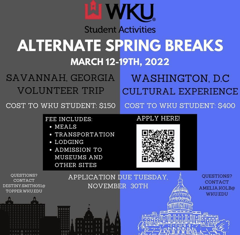 Wku Spring Semester 2022 Wku Student Activities Offers Two Spring Break Opportunities – Wkuherald.com