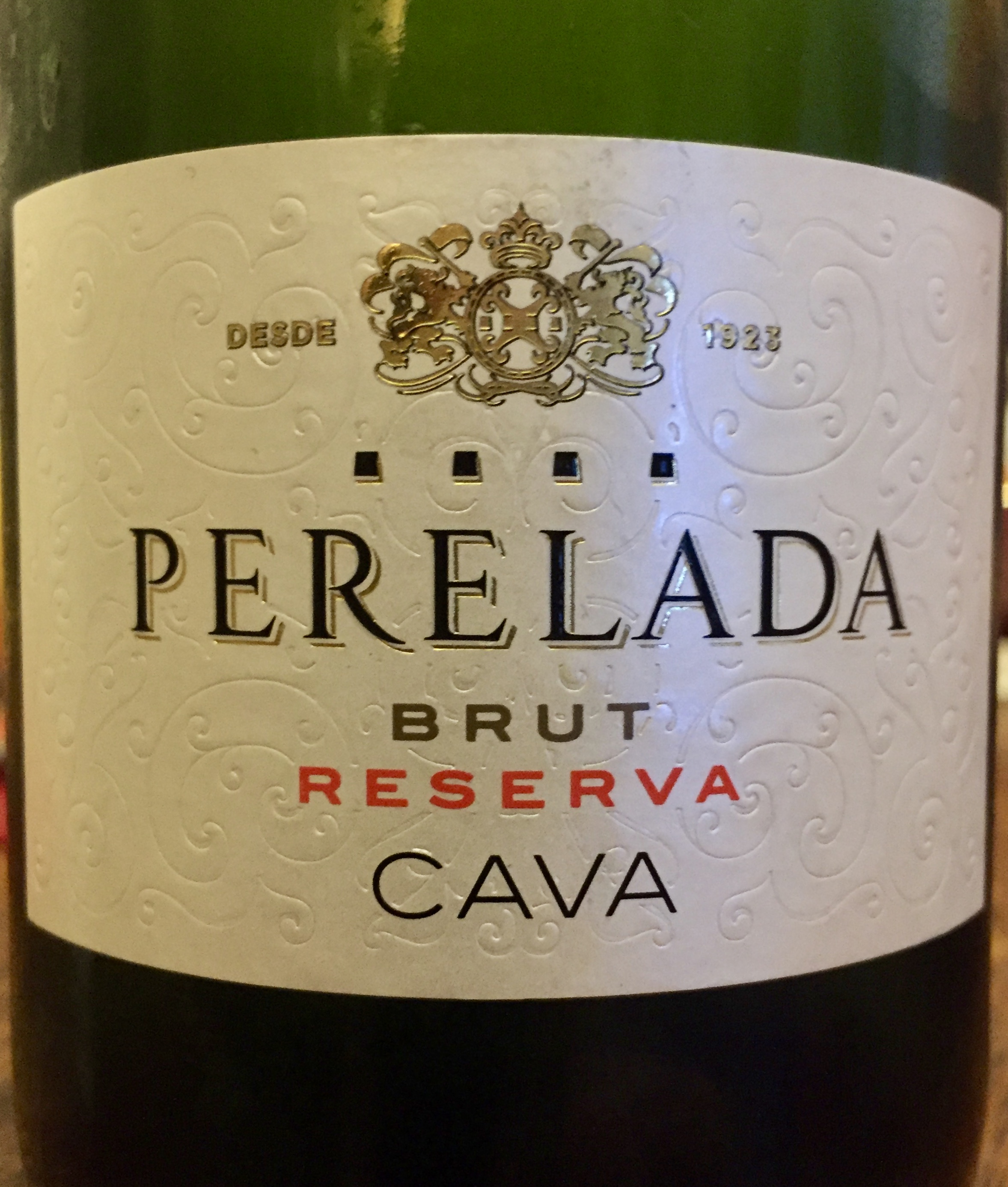 label from bottle of Perelada Brut Reserva Cava N.V.
