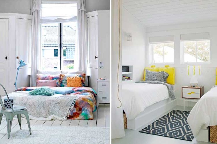 The window as a headboard A thousand ideas for placing the bed under