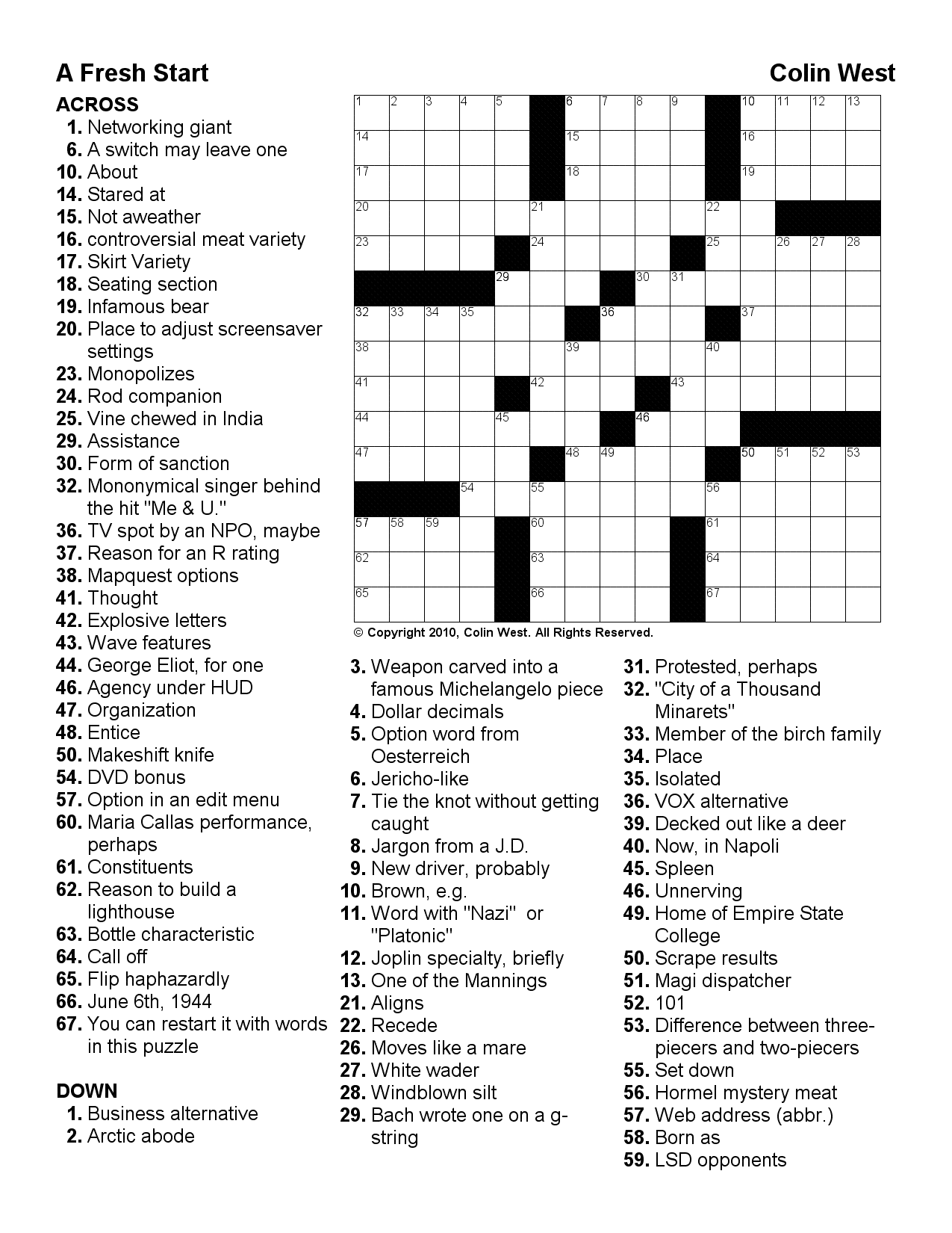 Crosswords WLOG blog