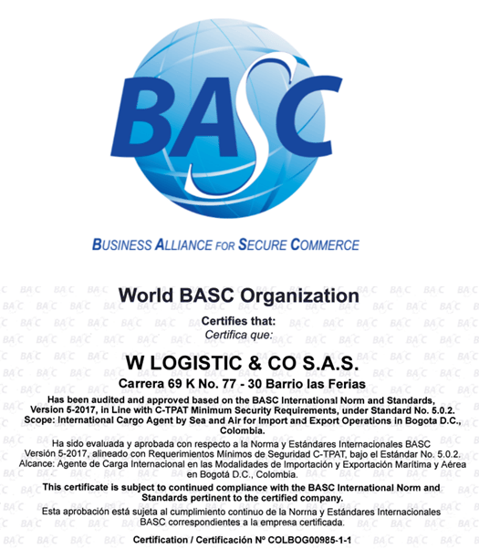 About us W LOGISTIC & CO