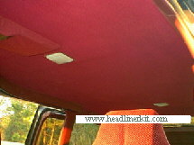 Dodge Caravan minivan headliner repacement step by step tutorial.