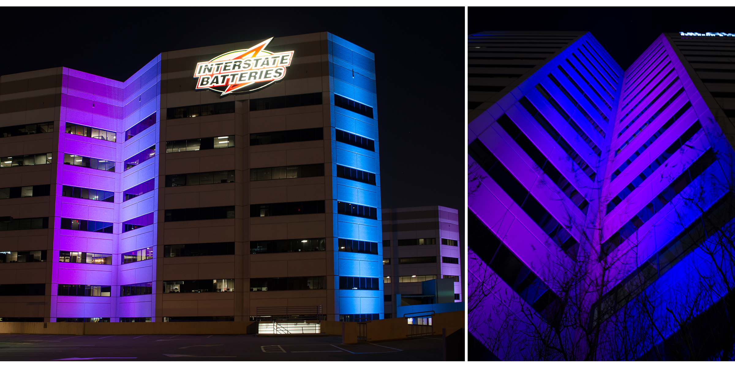 Color Changing LED Lighting Commercial Project Interstate Batteries