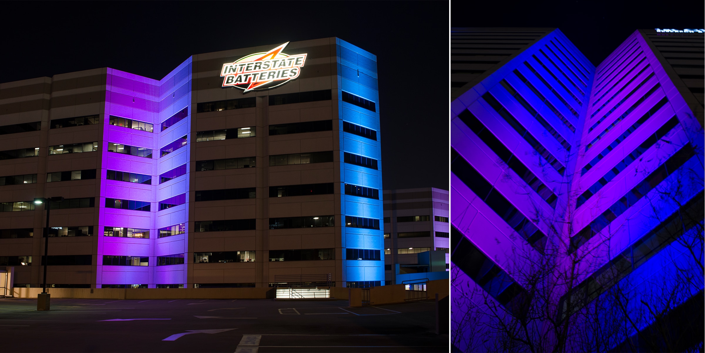 Color Changing LED Lighting Commercial Project Interstate Batteries