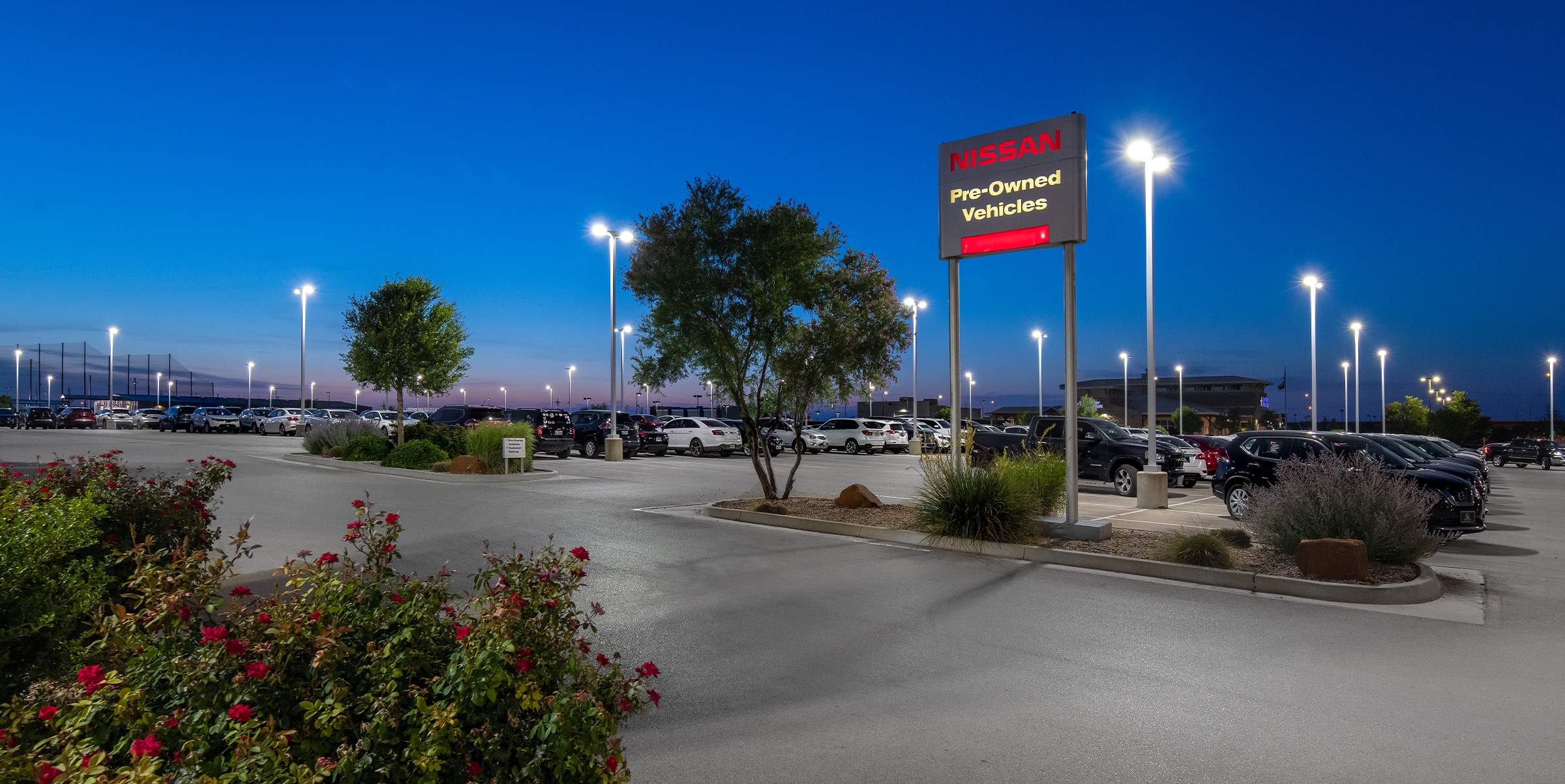 Nissan Auto Dealership LED Lighting Upgrade Lubbock, TX