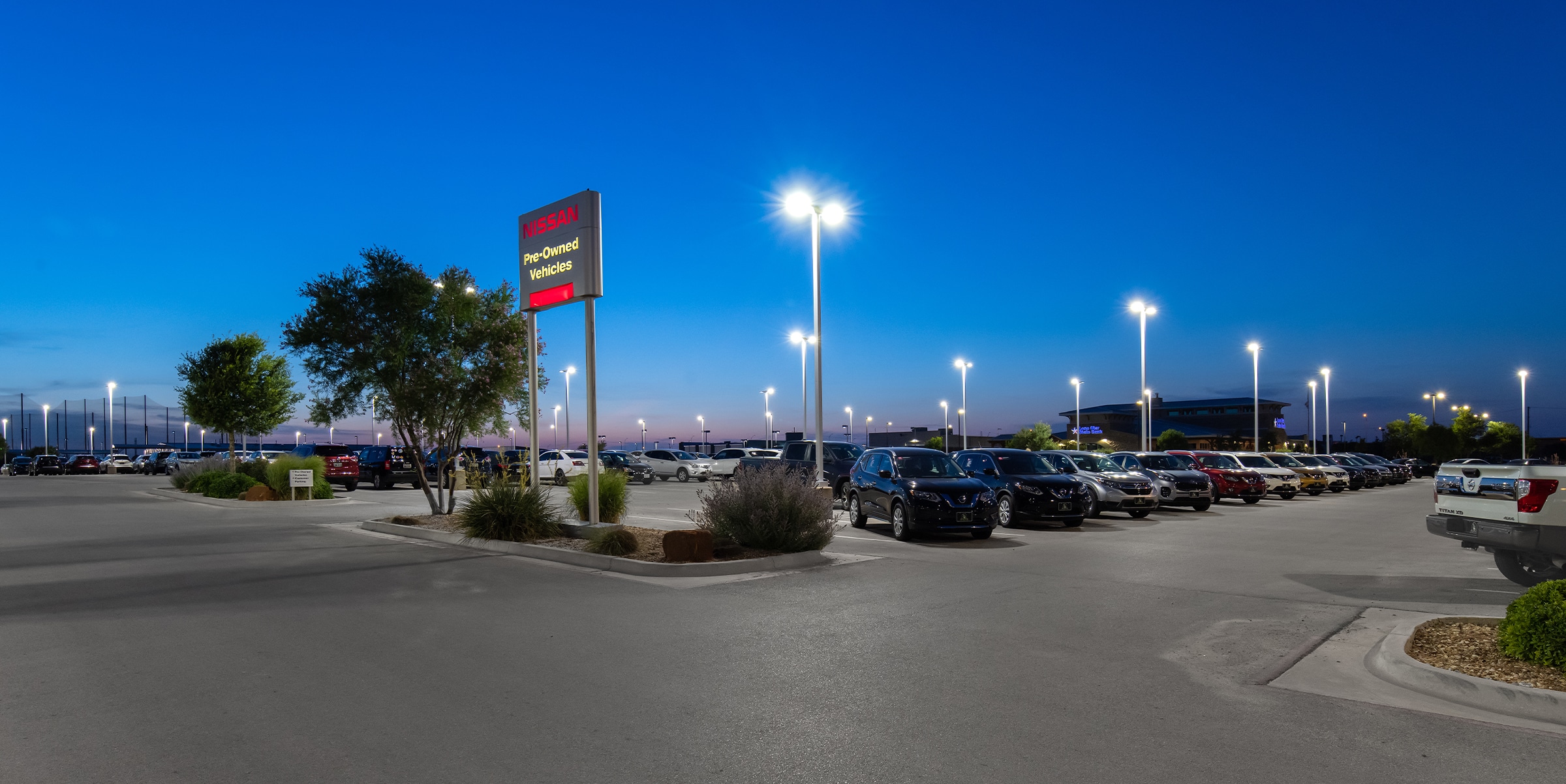 Nissan Auto Dealership LED Lighting Upgrade Lubbock, TX