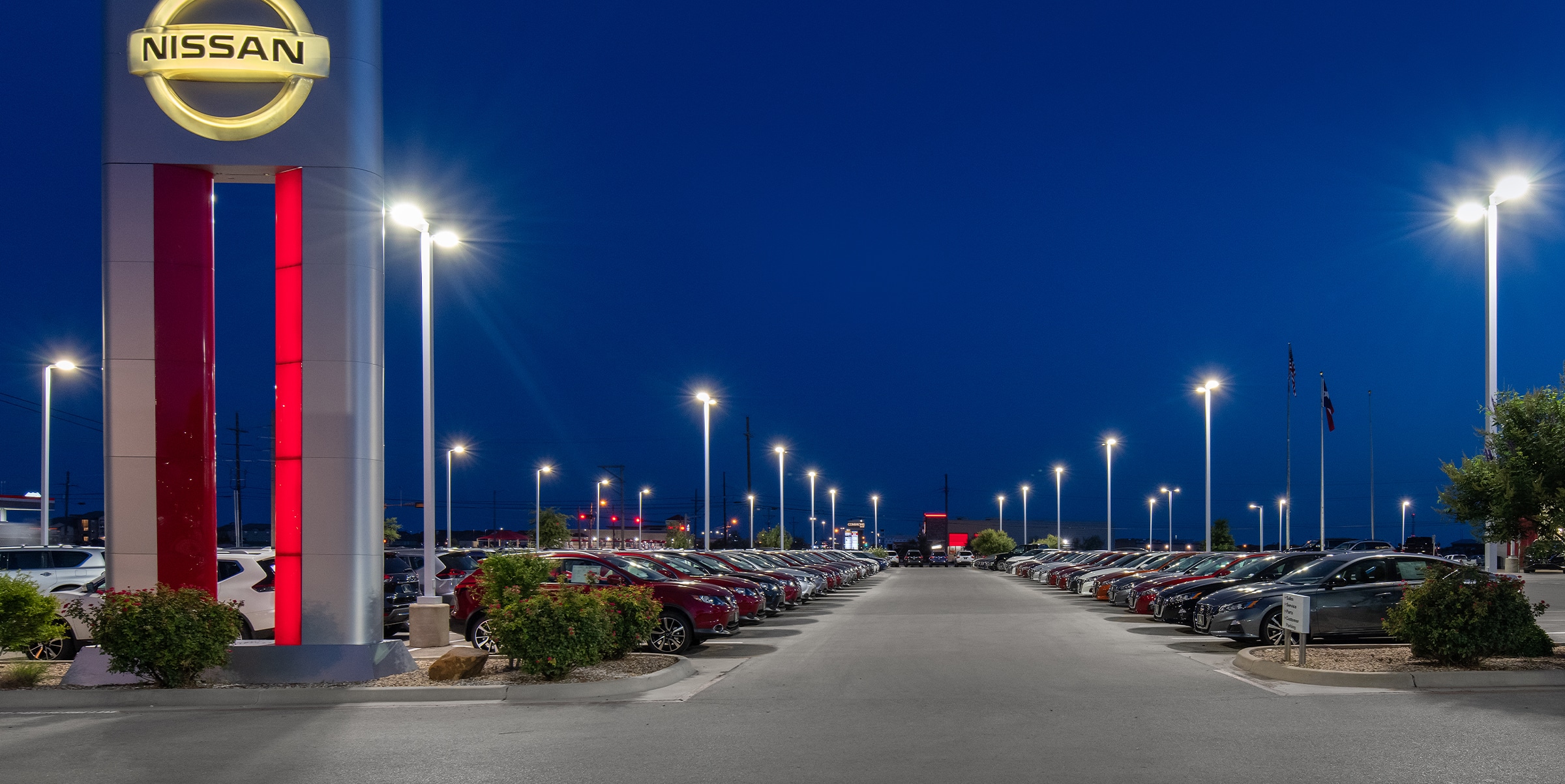 Nissan Auto Dealership LED Lighting Upgrade Lubbock, TX
