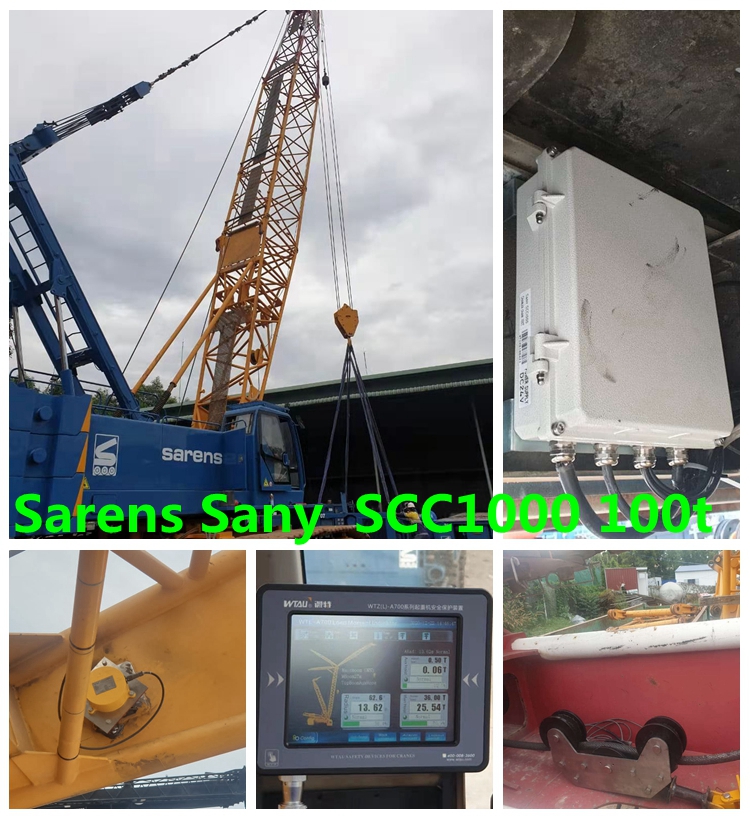 Sany SCC1000 100t crawler crane load moment indicator system WTLA700