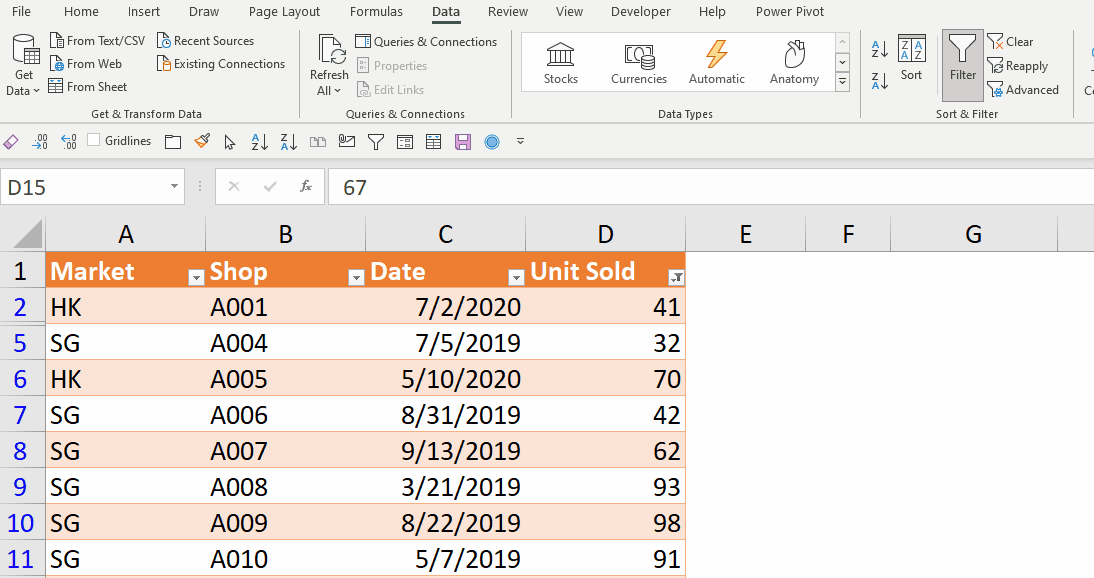 The proper way to filter values not equal to zero in Excel wmfexcel