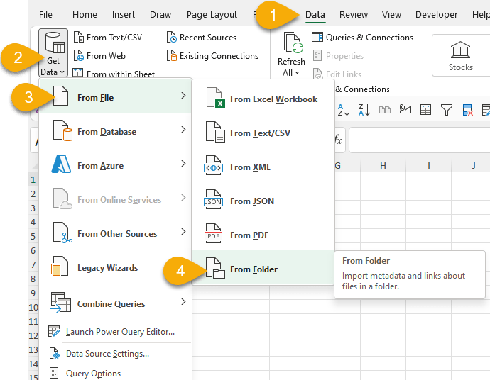 How to put the Date Modified info on Excel worksheet using PowerQuery