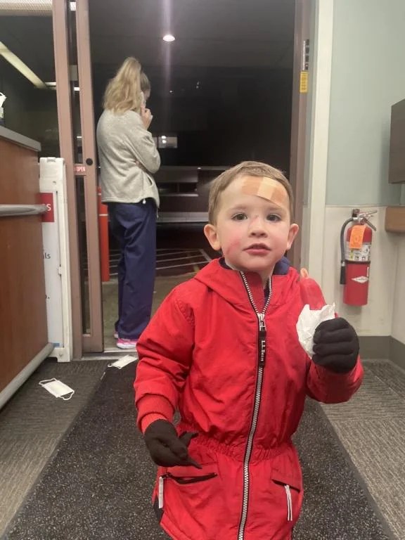 Almost Made It To Bedtime... Then Stitches!