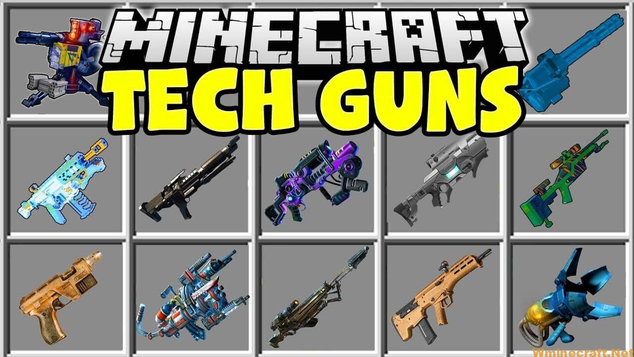 Techguns Mod 1.12.2 New battlefield experience with