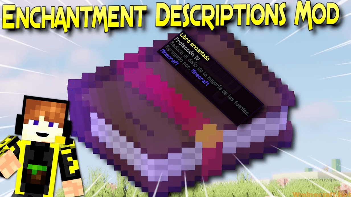 Enchantment Descriptions Mod 1.17 [Minecraft Mod Description Charms