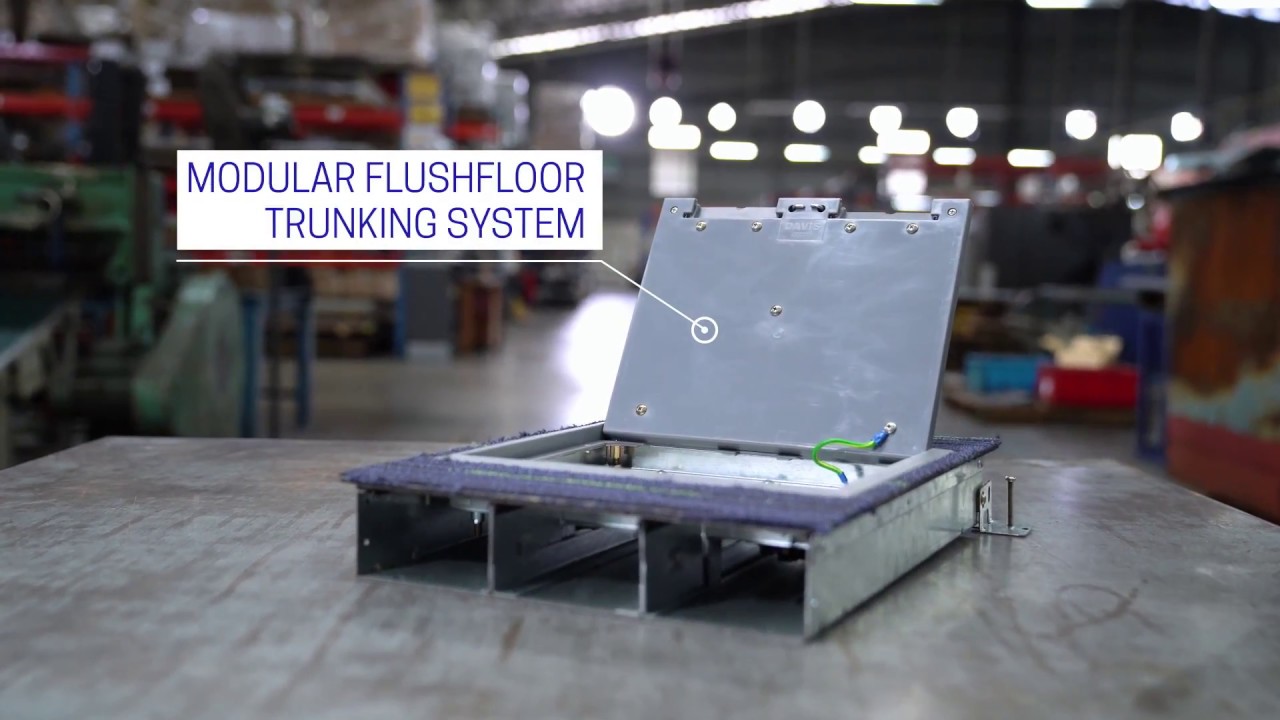 Davis Modular Flushfloor Trunking System Industrial Cable Management