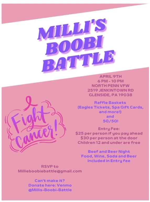 Milli's Boobi Battle Beef and Beer Fundraiser