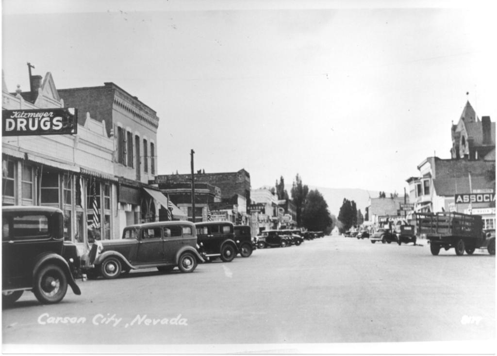 Carson City Downtown 1920s Photo Details The Western Nevada