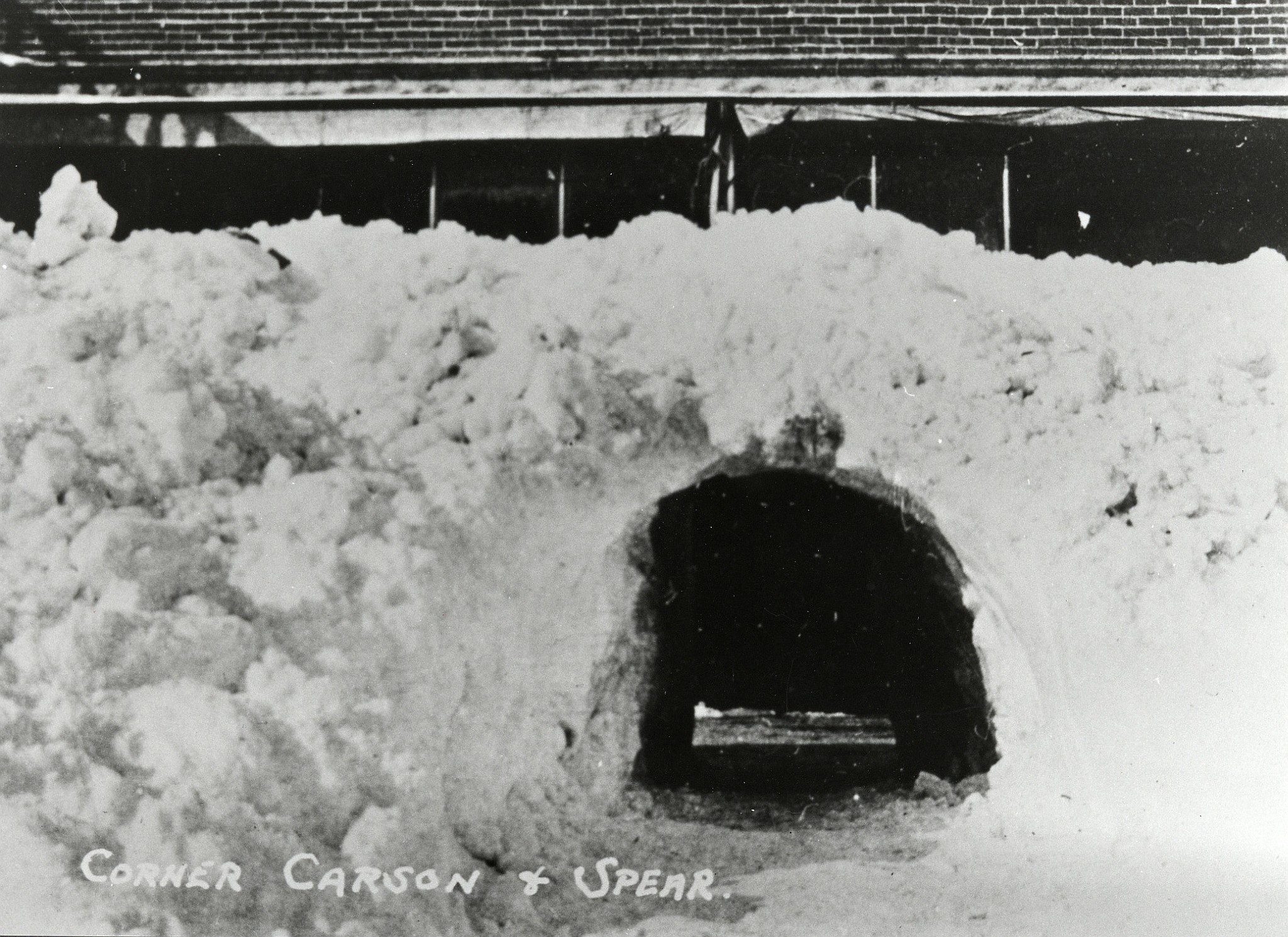 Snow Tunnel Photo Details The Western Nevada Historic Photo Collection