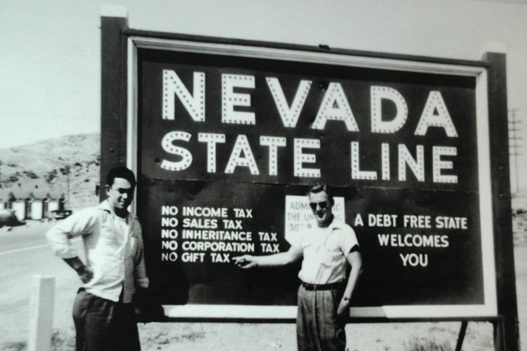 Nevada State Line Photo Details The Western Nevada Historic Photo