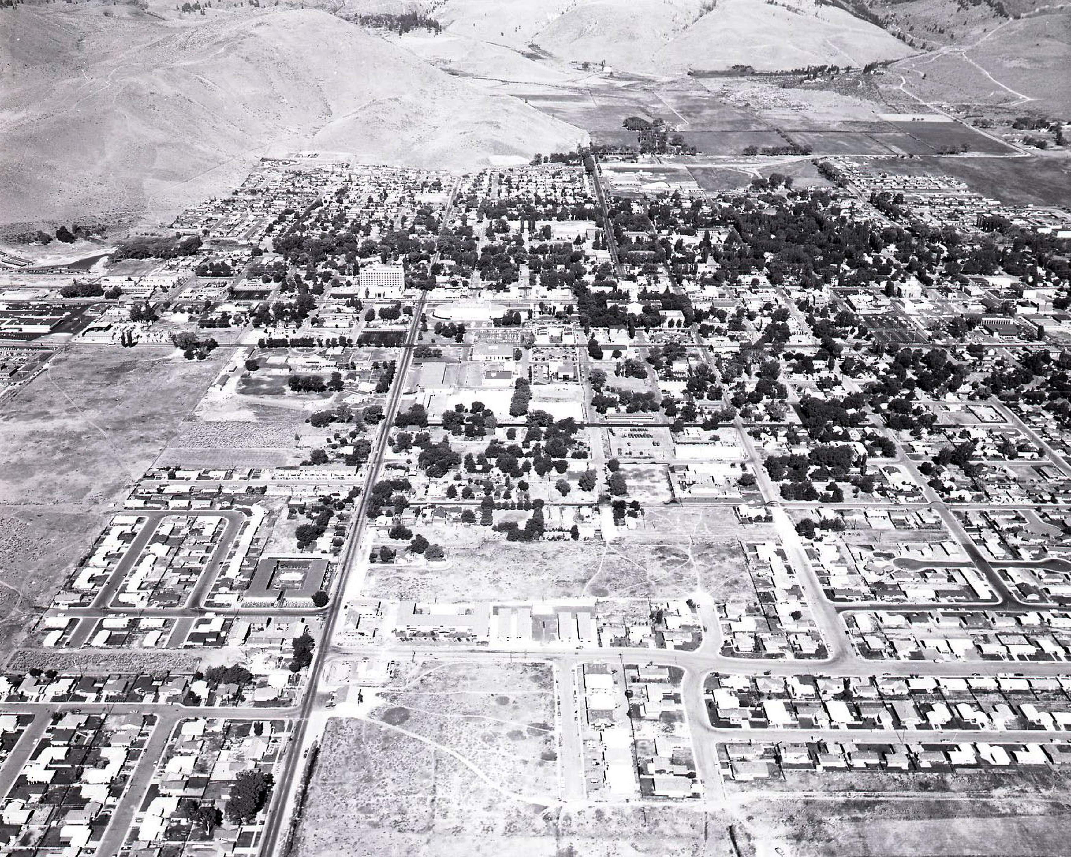 Carson City Aerial Photo Details The Western Nevada Historic Photo Collection