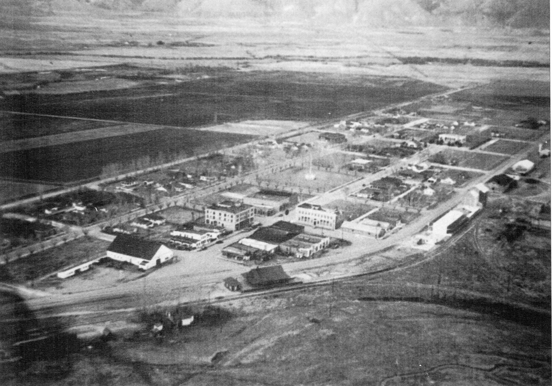 Downtown Minden Aerial Photo Details The Western Nevada Historic