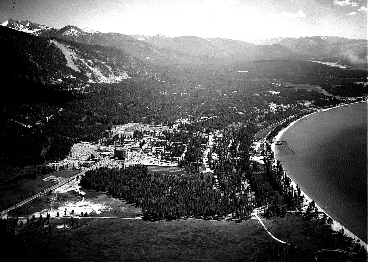 South Lake Tahoe Aerial Photo Details The Western Nevada Historic