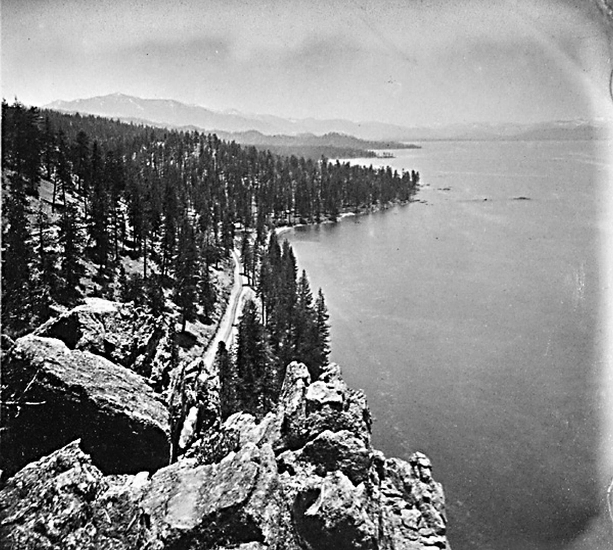 678. View from the top of Cave Rock Eastern Shore of Lake Tahoe