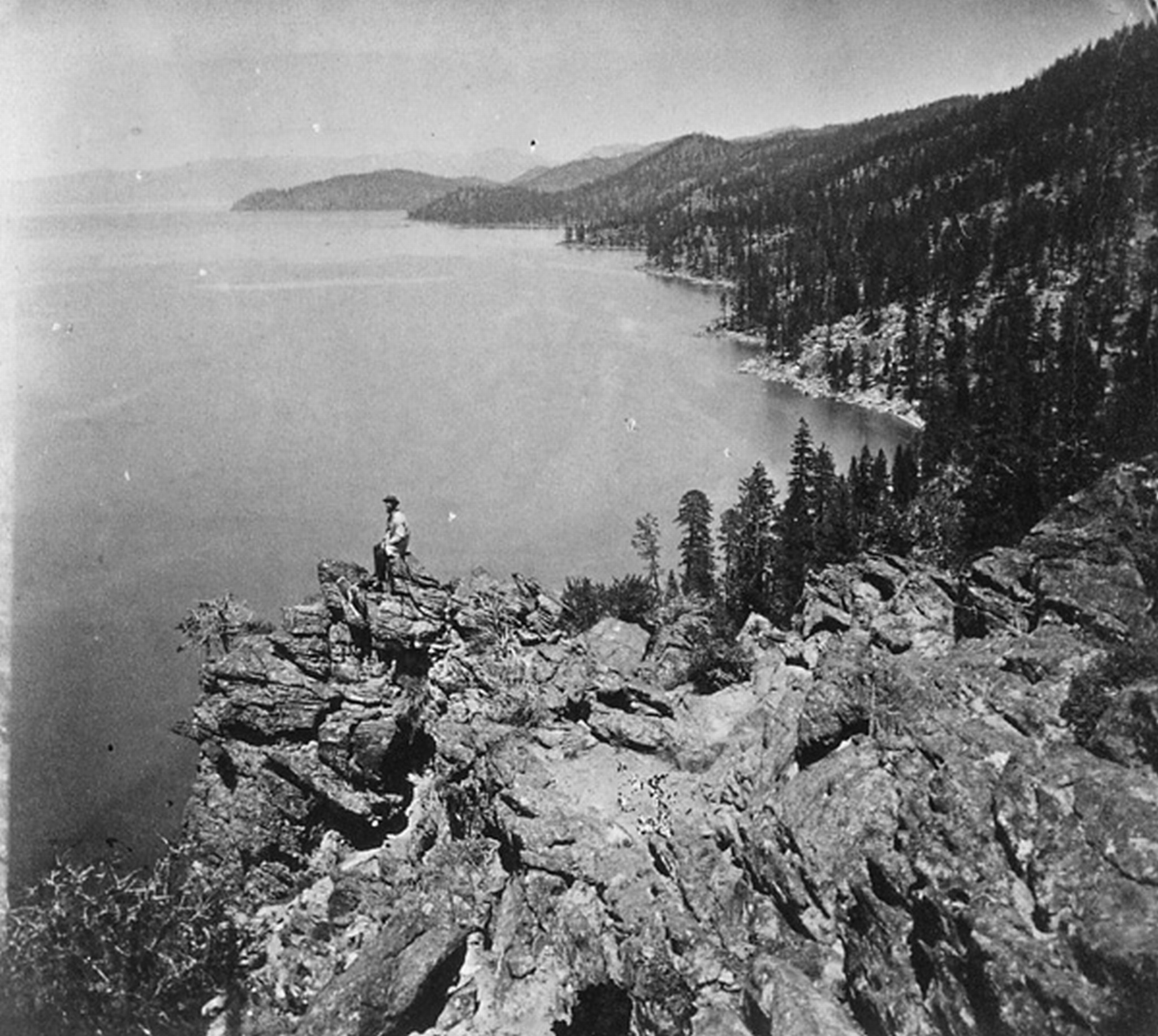 679. View from the top of Cave Rock Eastern Shore of Lake Tahoe