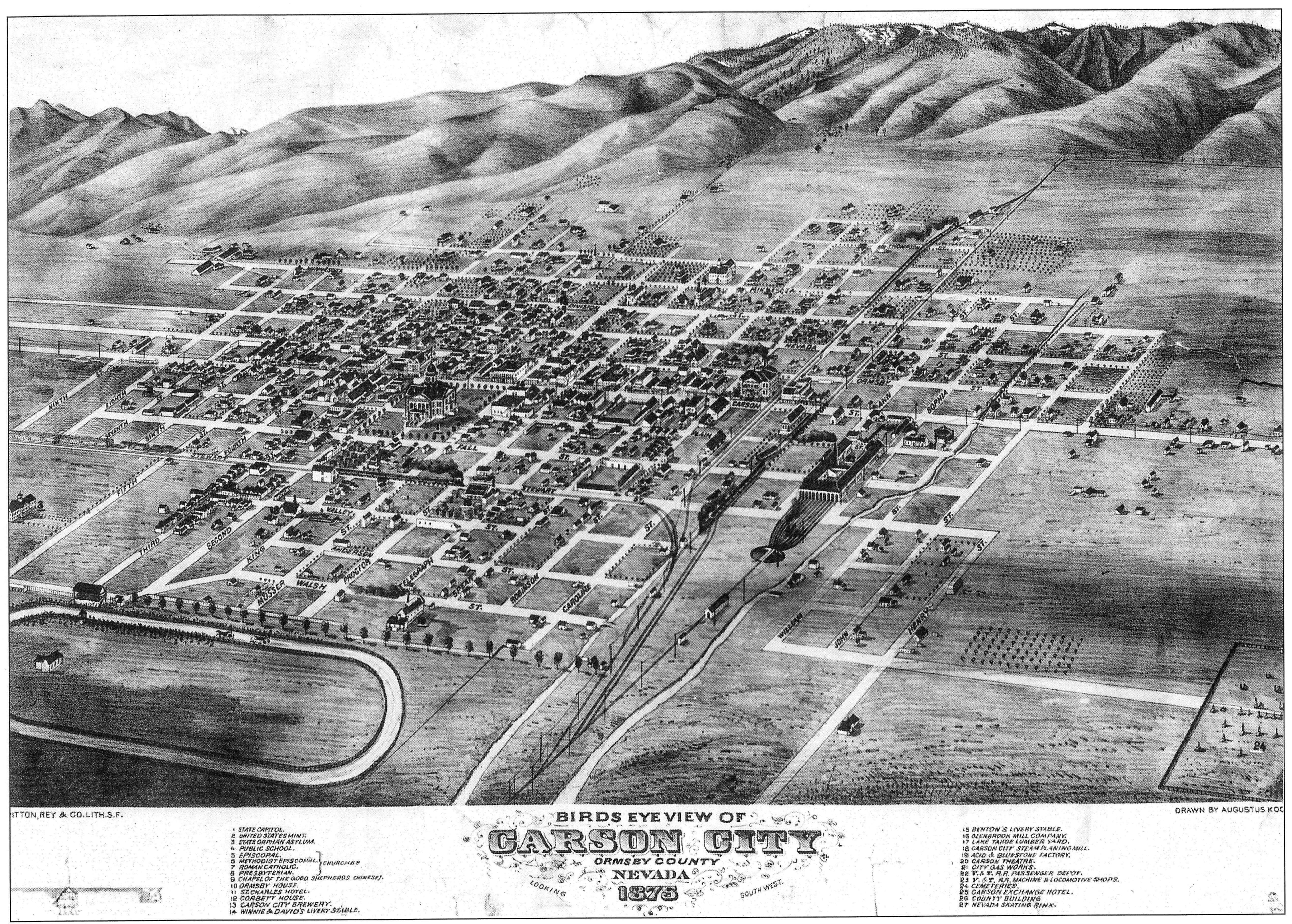 Bird's Eye View of Carson City Photo Details The Western Nevada