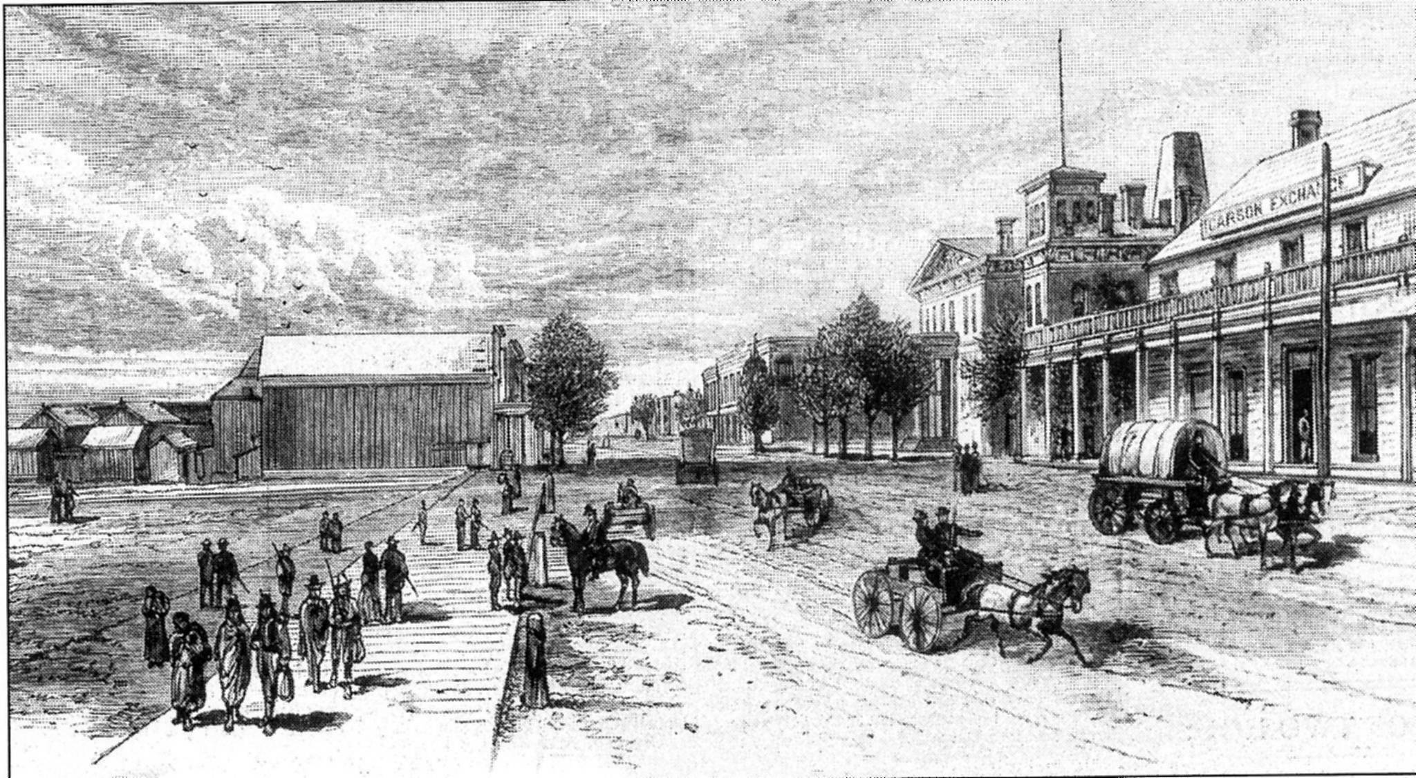 Carson Street Photo Details The Western Nevada Historic Photo