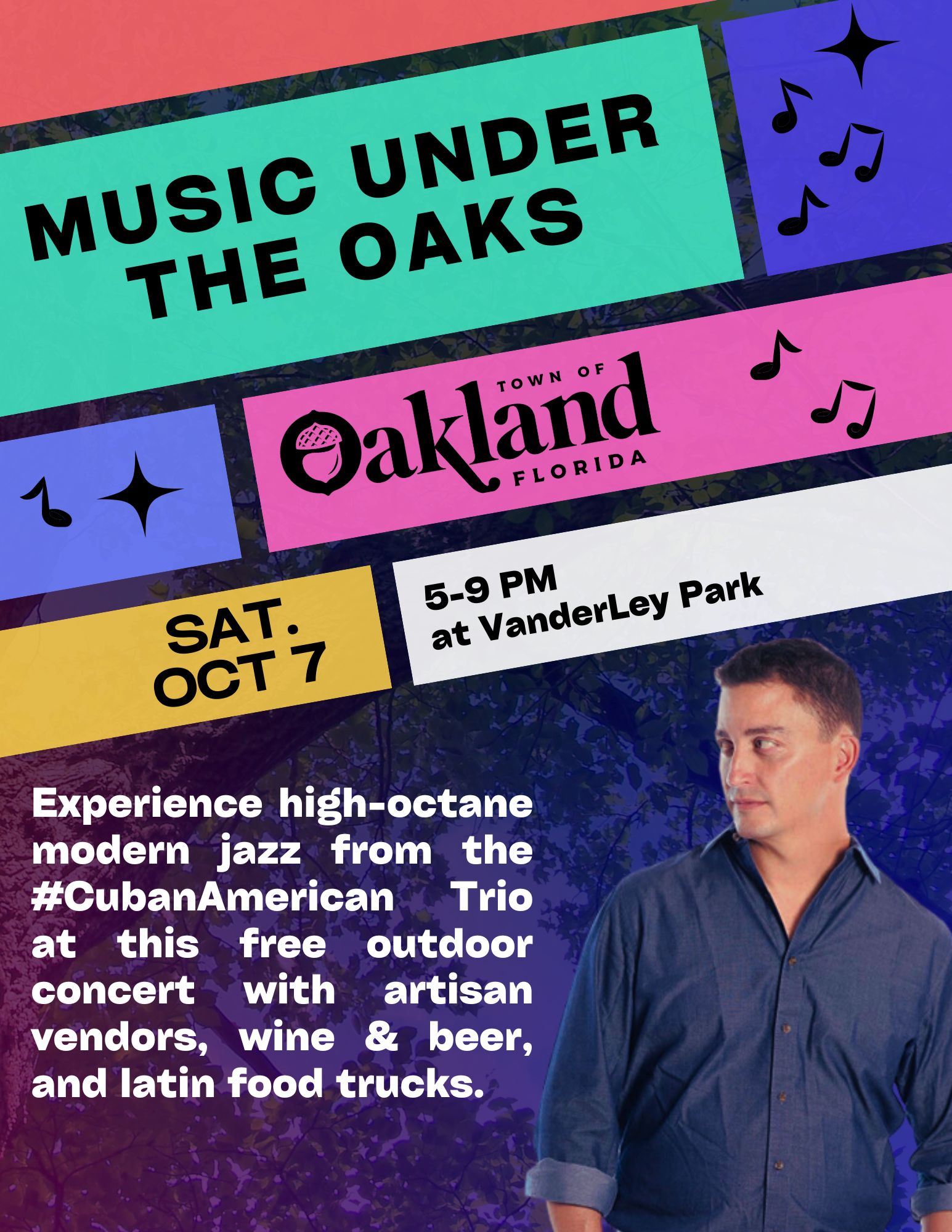 Music Under the Oaks at the Town of Oakland West Orange Chamber
