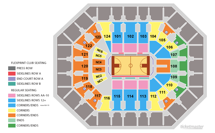 Phoenix Suns Stadium Seating Chart Phoenix Suns Arena Section 103