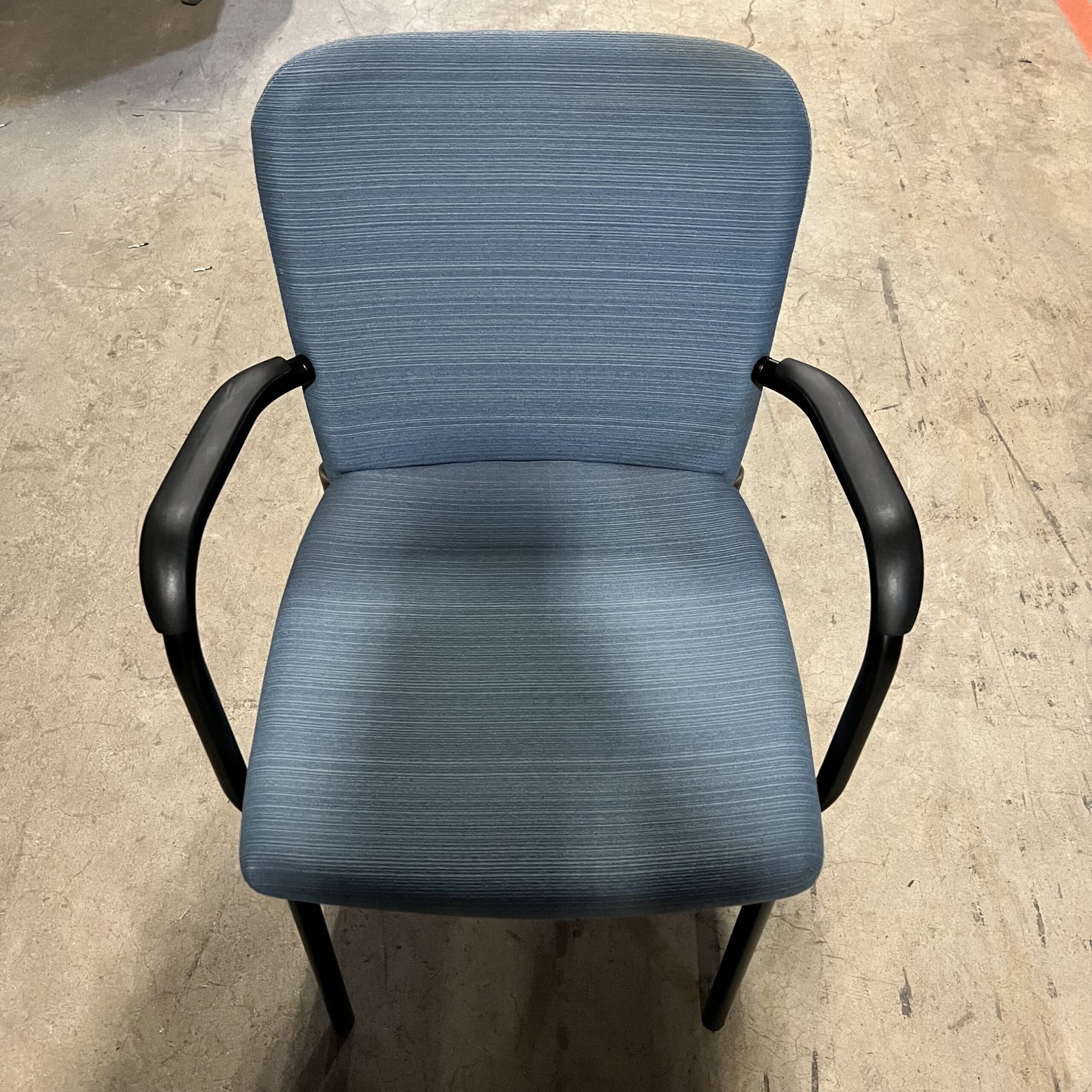 Used Haworth Look Light Blue Stack Side Chair